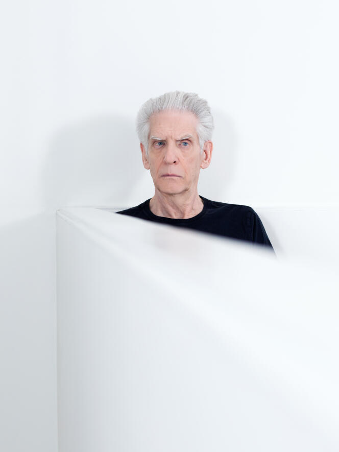 David Cronenberg, à l’hôtel Bel Ami, à Paris, le 2 mai 2022.