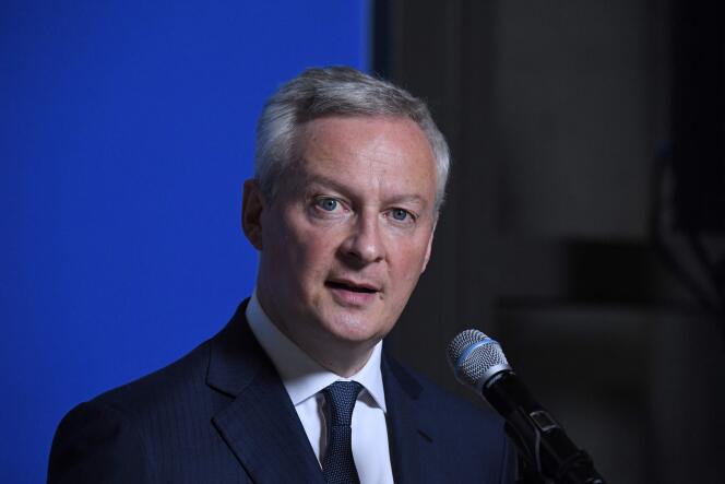 Ministrul Economiei, Finanțelor și Suveranității Industriale și Digitale, Bruno Le Maire, la Paris, 23 mai 2022.