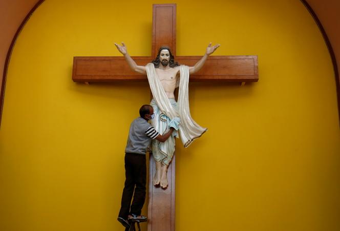 In a church in Ahmedabad, India, in December 2020.