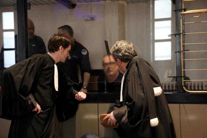 During Olivier Cappelaere's (in the box) appeal trial, at the Aix-en-Provence (Bouches-du-Rhône) Cour d'Assises, in 2020.