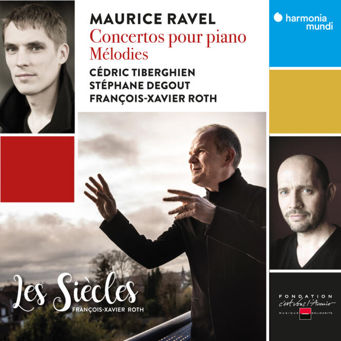 Pochette de l’album « Concertos pour piano – Mélodies », de Maurice Ravel.