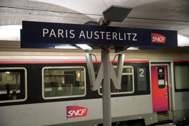 Un tren en la estación Paris-Austerlitz en abril de 2019. 