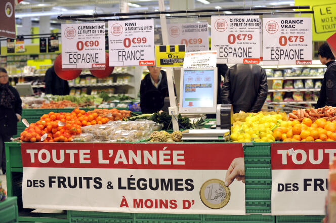 Un hypermarché Auchan, à Saint-Sébastien-sur-Loire (Loire-Atlantique).