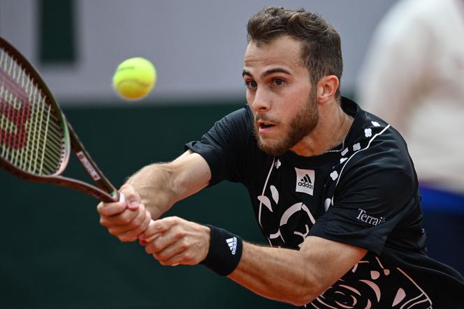 Hugo Gaston jeudi 26 mai ciondolo figlio match contre Pablo Cachin.