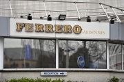 Devant l’usine de Ferrero, à Arlon (Ardennes), le 8 avril 2022.