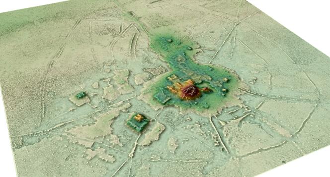 Screenshot of a 3D model of the Cotoca site in Bolivia.