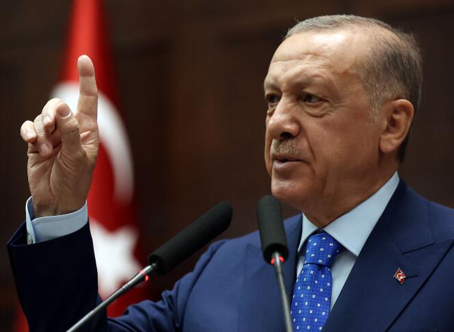 Le président turc, Recep Tayyip Erdogan, à Ankara, le 18 mai 2022.