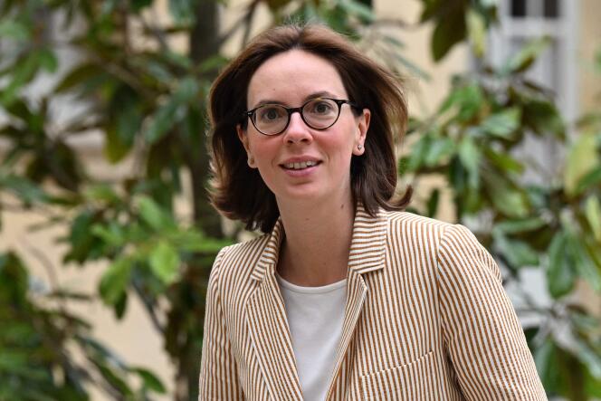 Environment Minister Amélie de Montchalin, upon her arrival at a meeting at Matignon on May 27, 2022.