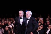 Les réalisateurs belges Luc et Jean-Pierre Dardenne reçoivent le prix spécial du 75e anniversaire du Festival de Cannes, samedi 28 mai.