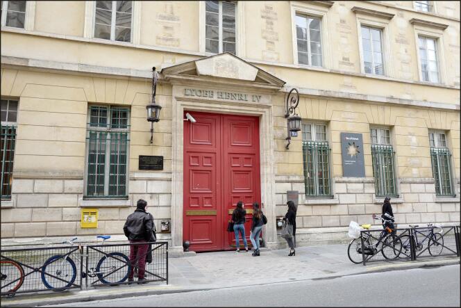 Le lycée Henri IV à Paris, le 3 avril 2018. 