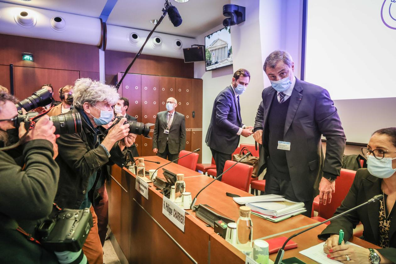 Le nouveau PDG d’Orpea, Philippe Charrier, lors de son audition à l’Assemblée nationale, le 2 février 2022.