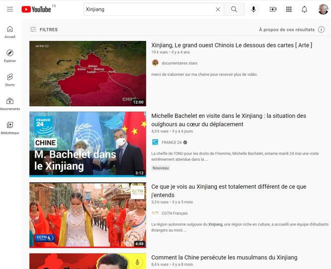 Sur YouTube, Google et Bing, une propagande chinoise très présente