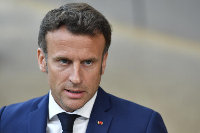 Emmanuel Macron, le 31 mai 2022, à Bruxelles.