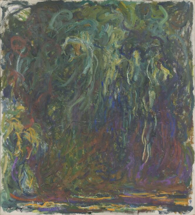« Saule pleureur » (entre 1920 et 1922), de Claude Monet, Paris, Musée d'Orsay.