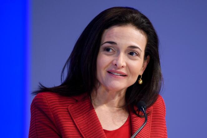 L’ancienne numéro deux de Meta, Sheryl Sandberg, lors du Forum économique de Davos, en janvier 2017.