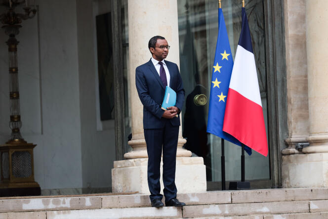 Minister of Education Pap Ndiaye at the Elysee Palace on May 23, 2022.