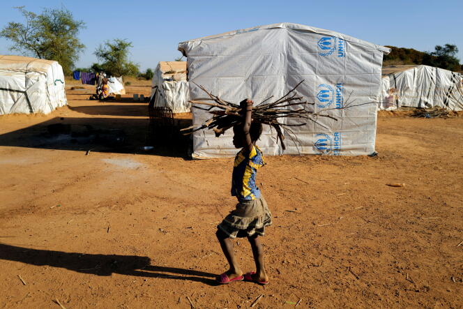 Dans un camp de déplacés à Kaya, au Burkina Faso, en novembre 2020.