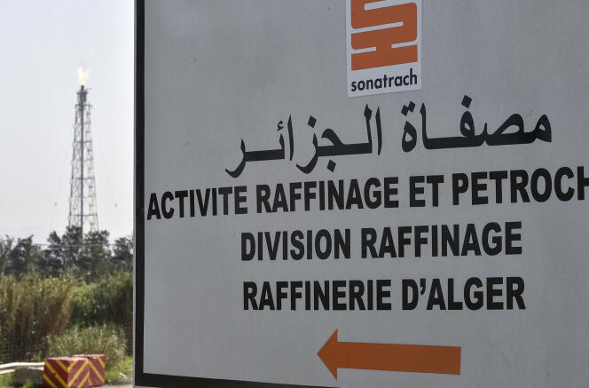 Une raffinerie de la Sonatrach à Baraki, en banlieue d’Alger, le 24 février 2022.