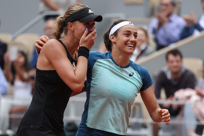 Caroline Garcia and Kristina Mladenovic ont reported leur deuxième Roland-Garros ensemble, Sunday 5 June 2022.