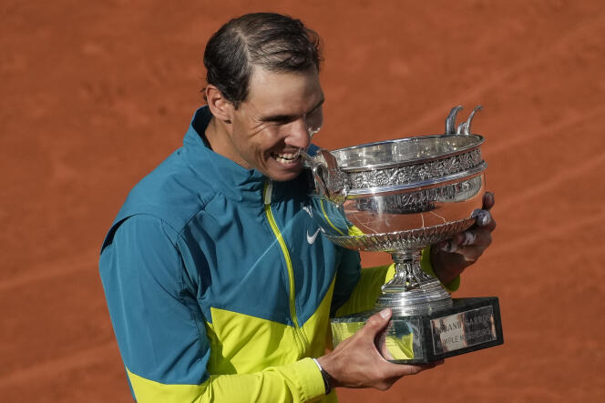 El español Rafael Nadal ganó el torneo de Roland Garros por decimocuarta vez en su carrera, el domingo 5 de junio de 2022. 