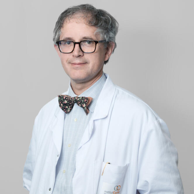 Etienne Brain, oncologue médical à l’Institut Curie sur le site de Saint-Cloud (Hauts-de-Seine), à l’hôpital René-Huguenin, en 2017.