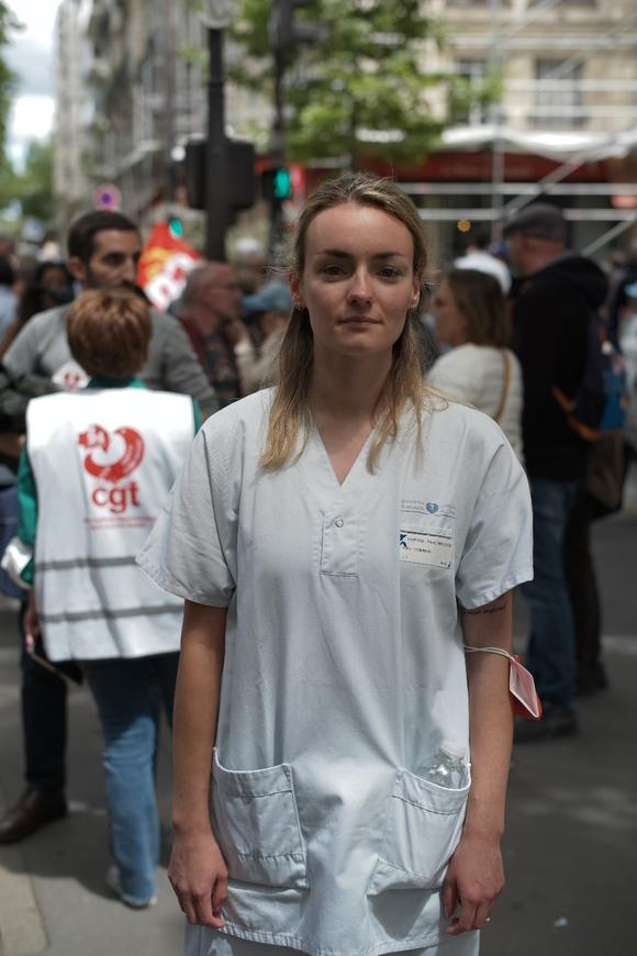 Clarisse, infirmière en service de soins de suite et de réadaptation (SSR) Alzheimer à l'hôpital Paul-Brousse, le 7 juin 2022.