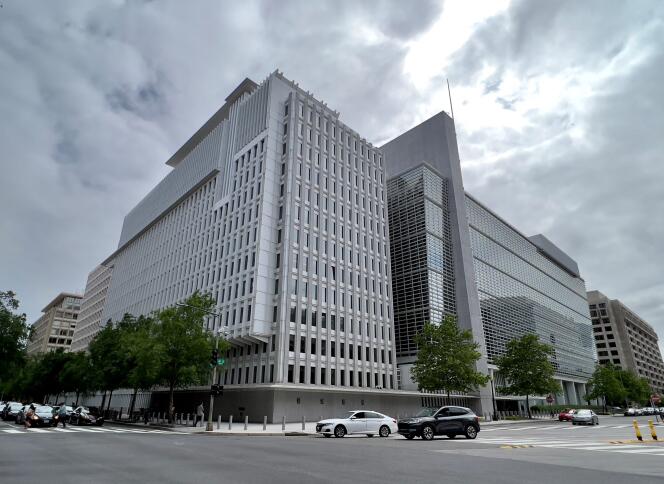 The World Bank headquarters in Washington, D.C., on May 25, 2022.