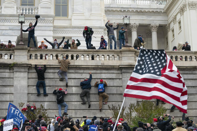 Pro-Trump protesters attack the Capitol in Washington, D.C., on Jan. 6, 2021.