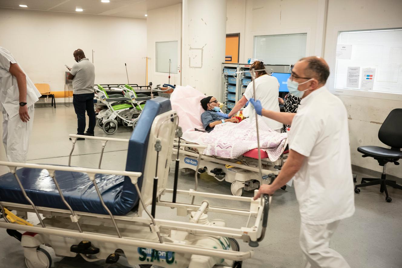 Diagnostique a l’arrivée d’un patient aux urgence de la Timone à Marseille, le 7 juin 2022.