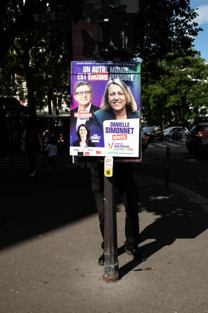 Danielle Simonnet, candidate Nupes dans 15e circonscription de Paris.