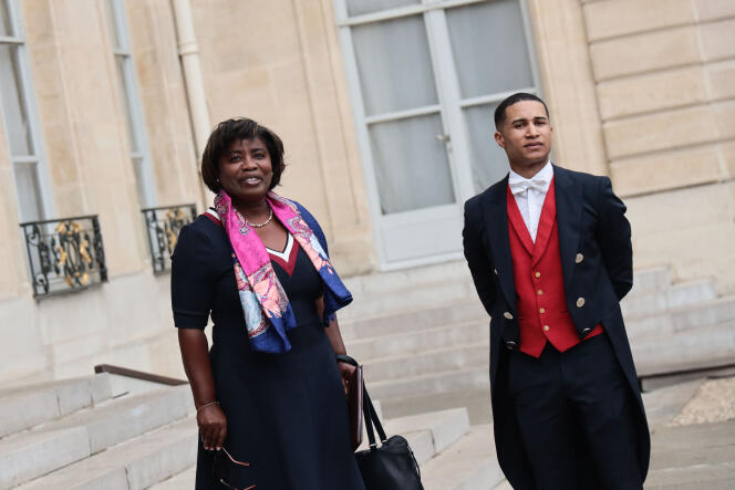 Justin Benin at the Elysee, May 23, 2022, for the First Council of Ministers.