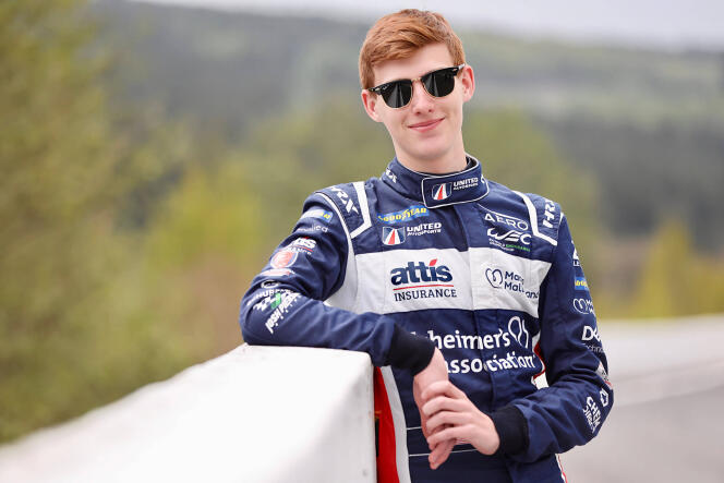 Joshua Pierson, on the Spa-Francorchamps circuit (Belgium), in May 2022.