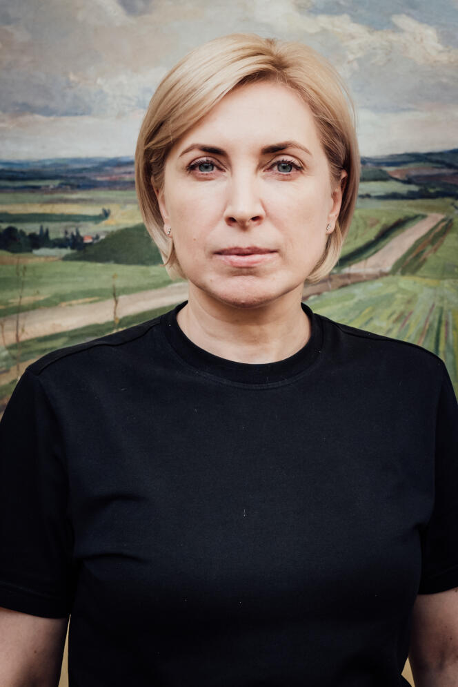 Iryna Verechtchouk, Ukrainian Deputy Prime Minister, in Kyiv, June 7, 2022.