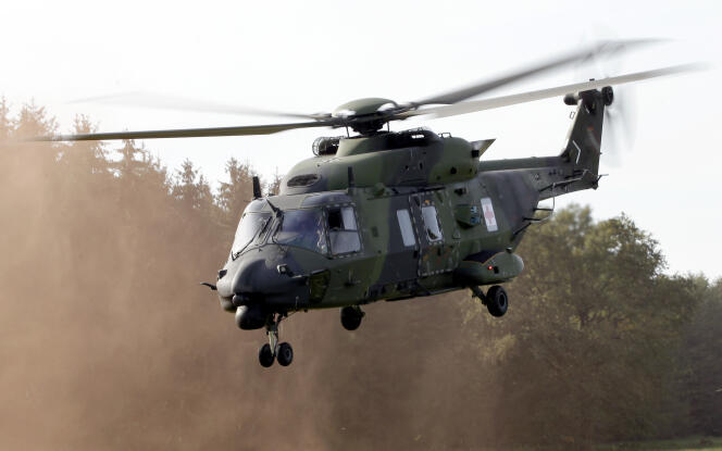 An NH90 from the Bundeswehr, in 2011, near Hanover.