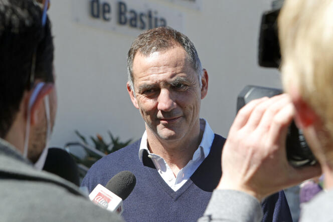 Gilles Simeoni, à Bastia, le 10 avril 2022. 