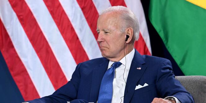Le président des Etats-Unis, Joe Biden, lors du Sommet des Amériques, jeudi 9 juin. 
