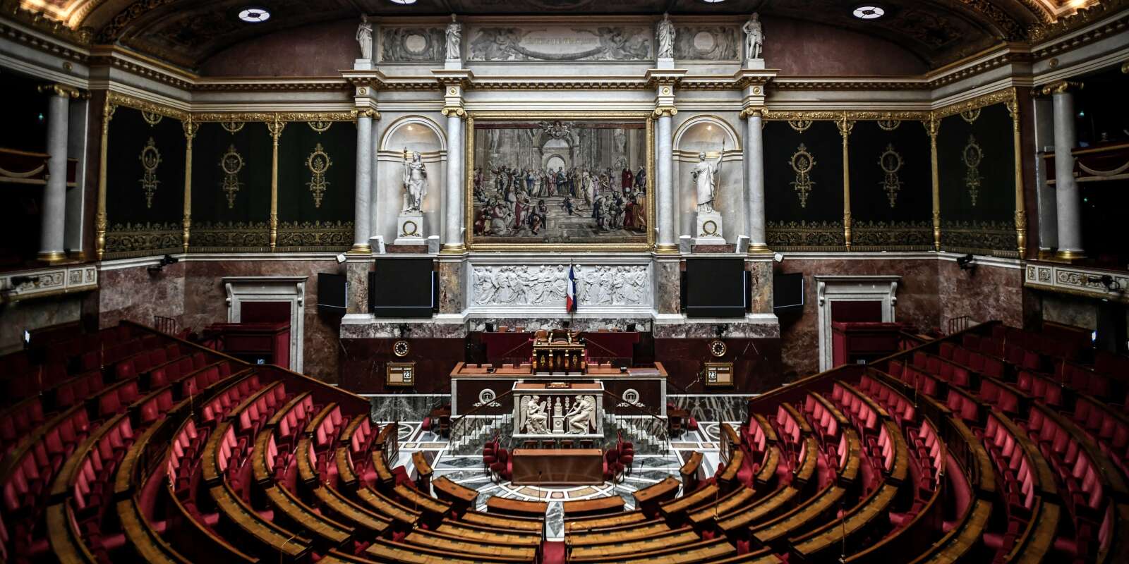  L’hémicycle de l’Assemblée nationale à Paris. le 17 mai 2022. 