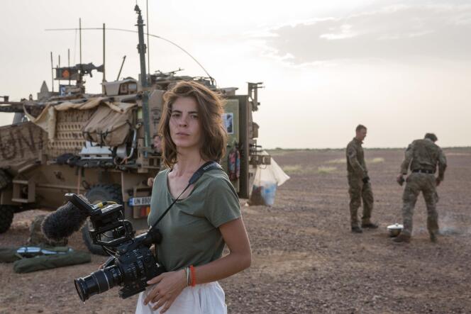 Anne-Fleur Lespiaut lors d’une mission dans le nord du Mali en 2022.