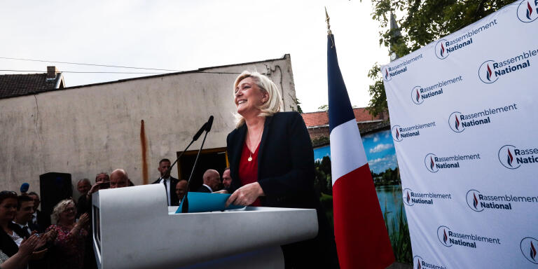Nord pas de Calais le 12 juin 2022. Premier tour des élections législatives // Hénin Beaumont, Discours de Marine Le Pen