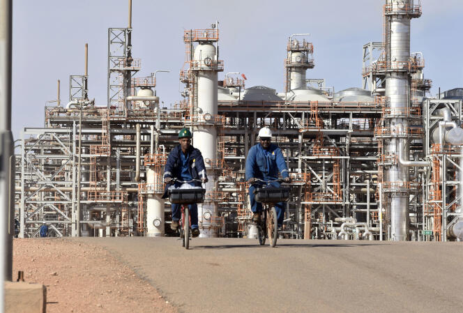 Natural gas processing plant in Amenas, Algeria, in January 2018.
