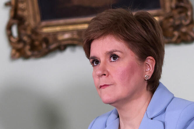 La première ministre écossaise relance la campagne pour l’indépendance, mardi 14 juin.