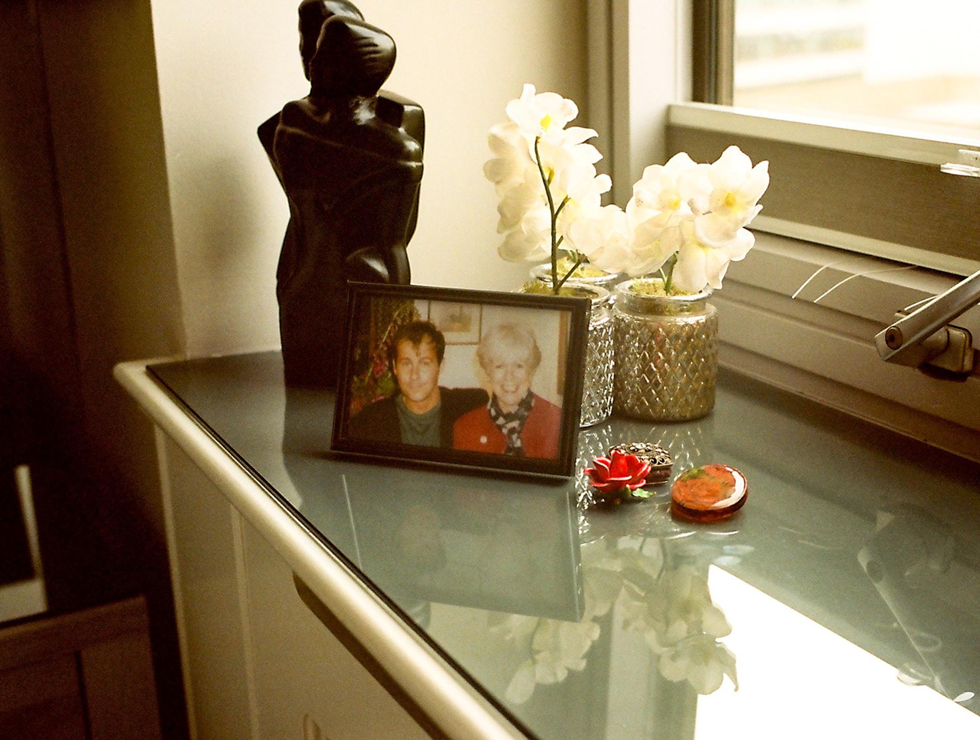 Une photo d'Ann Keen avec son fils Jason, prise en 1998, peu de temps après leurs retrouvailles.