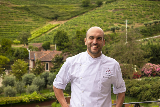 Marc Lorés Panadés, chef del ristorante Vale d'Abraão, à Samodães, au Portugal.