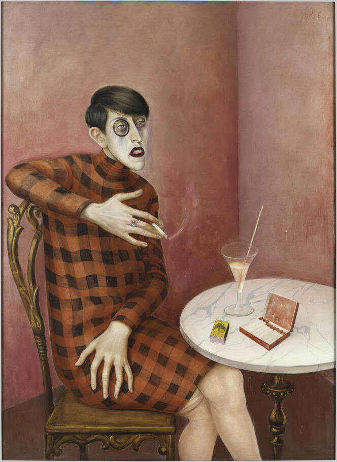 Retrato de la periodista Sylvia von Harden, par Otto Dix (1891-1969).  Huile sur toile, 1926. 