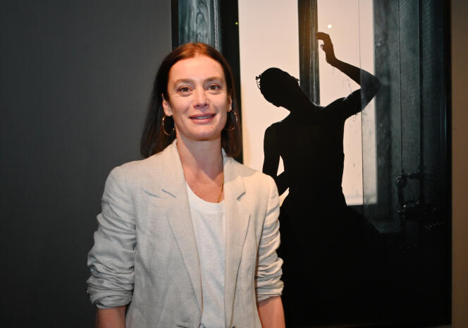 Aurélie Dupont, directrice de la danse de l’Opéra national de Paris à la galerie Pierre-Alain Challier, le 9 juin 2022, à Paris, France.