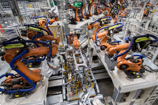 At the Volkswagen plant in Zwickau (Saxony) where the ID.3 is produced, on February 25, 2020.