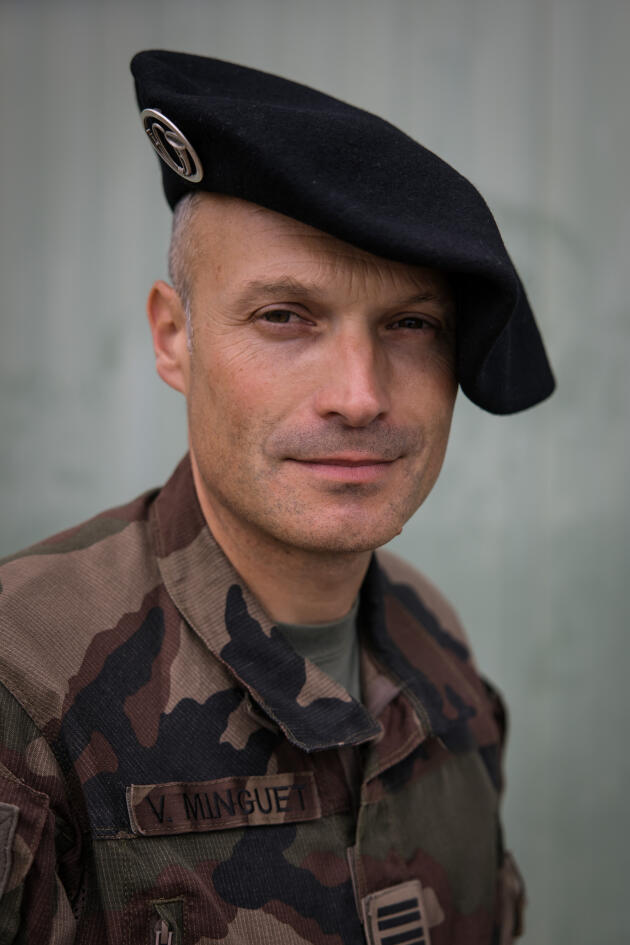 Le colonel Vincent Minguet et chef de corps du 27e bataillon de chasseurs alpins.