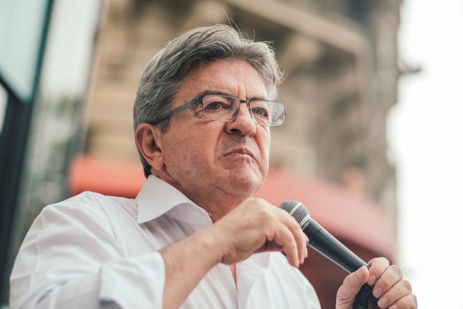 Discours du second tour des élections législatives de Jean-Luc Mélenchon (Nupes) à l’Elysée-Montmartre, à Paris, dimanche 19 juin 2022.