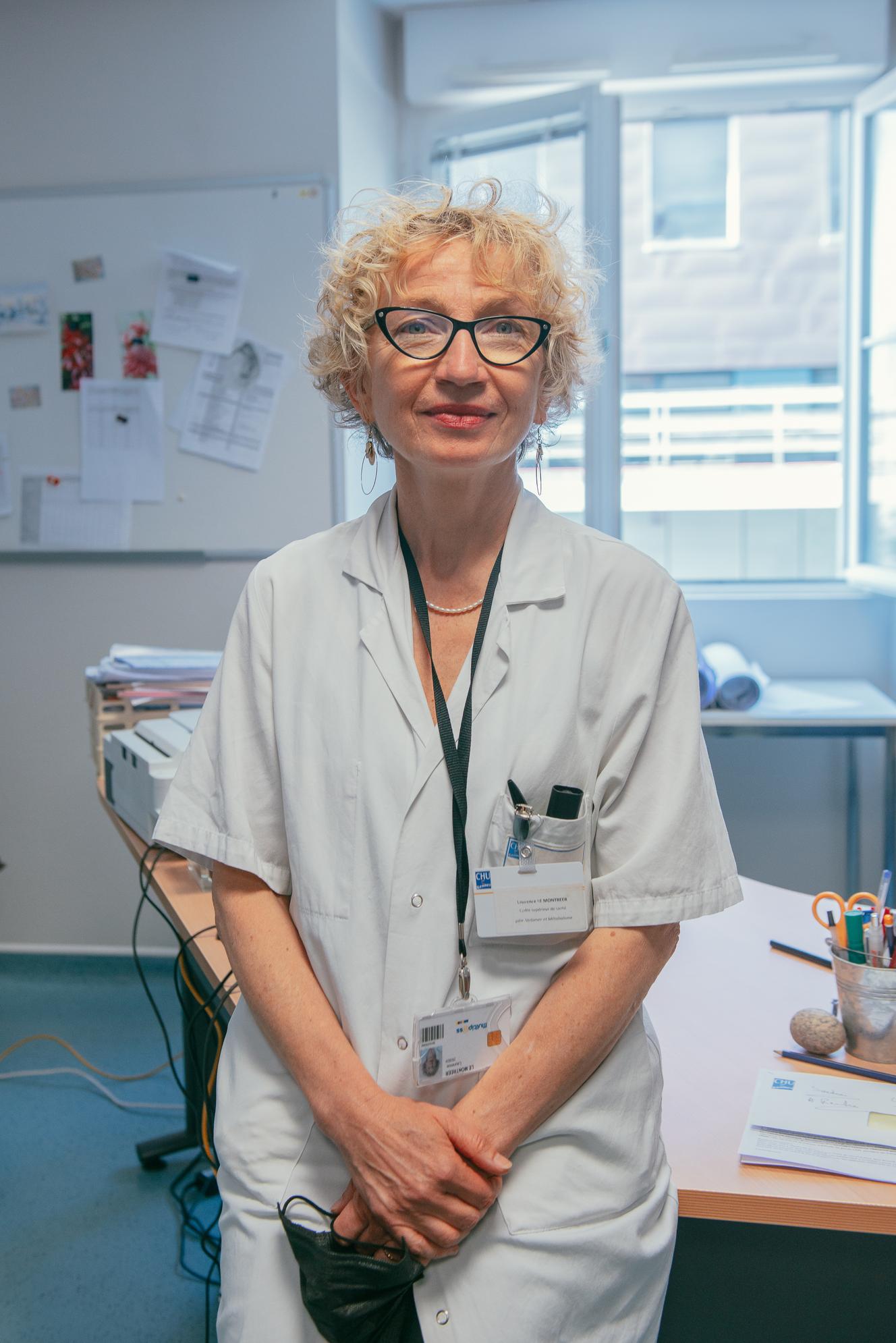 Laurence Le Montreer, cadre supérieure du centre hépato-digestif du CHU de Rennes, le 15 juin 2022.