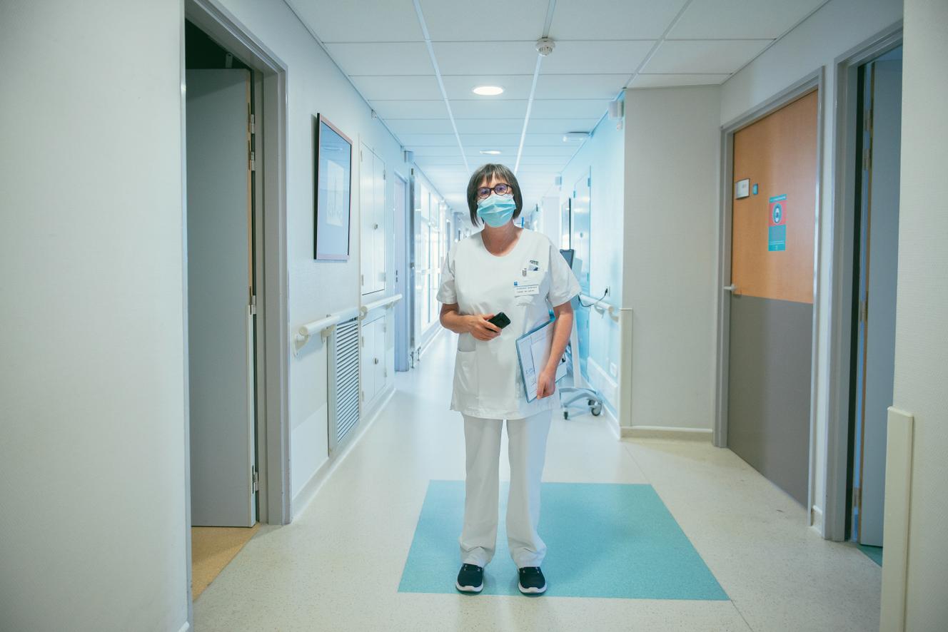 Florence Buneaux, cadre de santé dans le service hépato-digestif depuis neuf ans, au CHU de Rennes, le 15 juin 2022.